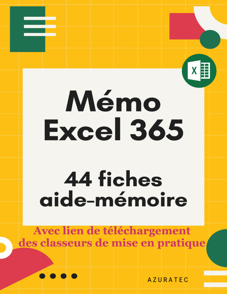Couverture d’ouvrage : Mémo Excel 365 - 44 Fiches aide-mémoire pour Excel 365
